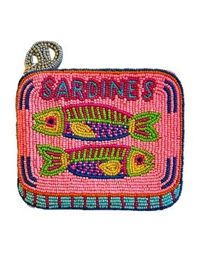 Sardine Coin Purse, Sardines in Tin Can Coin Pouch, Carnivore, Fish